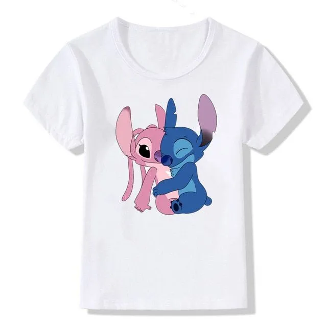 T-shirt per bambini con stampe di simpatici coniglietti