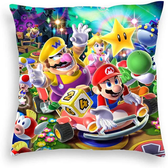 Stylish pillowcase with Super Mario motifs - various variants