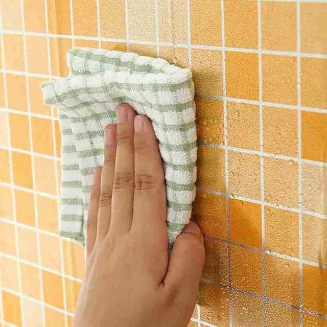 Waterproof retro checkered self-adhesive wallpaper
