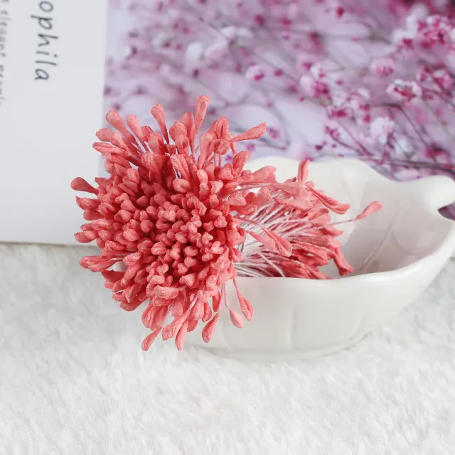 400 ks matných květinových tyčinek s imitací sádry pro DIY tvoření