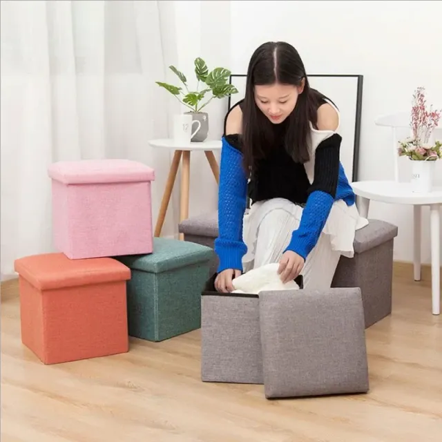 Large multi-functional storage table with lid - efficient and space-saving laundry aid