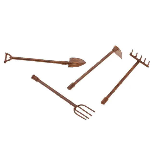 Gardening tools for a doll