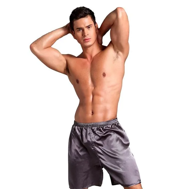 Men's velvet sleep shorts PULS SIZE