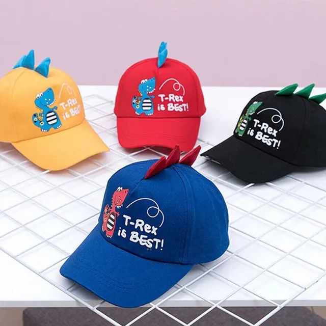 Casquette pour enfant avec dinosaure