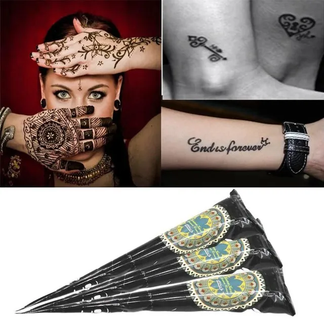 Természetes henna ideiglenes tetoválásokhoz