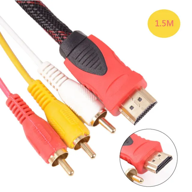 Kábel HDMI na 3RCA