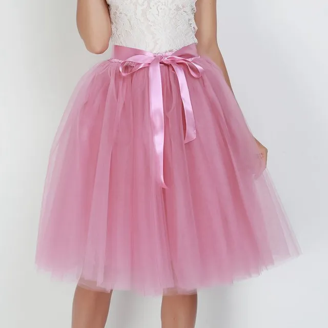 Women's Tulle Tutu Skirt with Bow