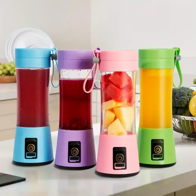 Premium electric USB blender for travel - pocket mixer for protein drinks and smoothie