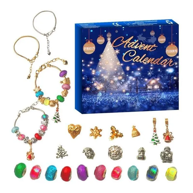 Kreatívny vianočný adventný kalendár s motívom - šperky