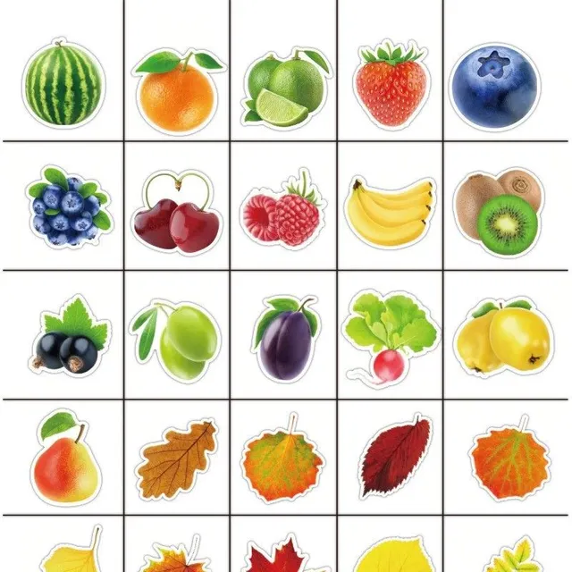 Sticker fruit 100 pcs