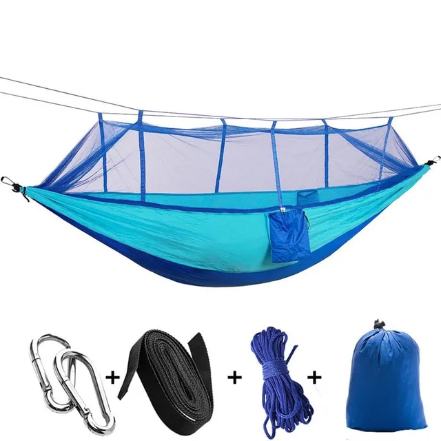 Outdoor hammock with insect net