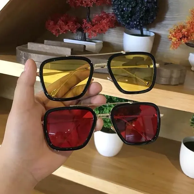 Unisex Iron Men style glasses