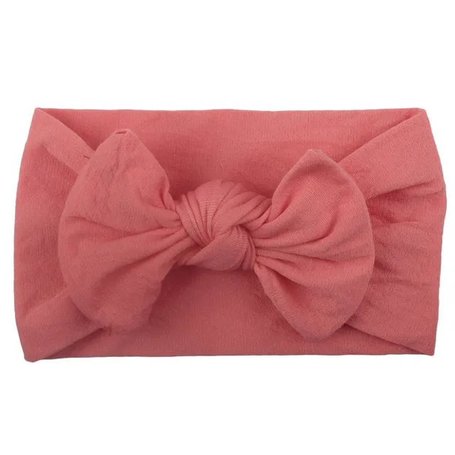 Baby headband with bow watermelon-red