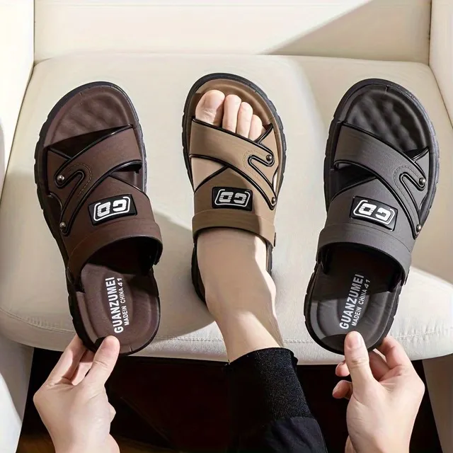 Men's Letters Design Comfortable Sandals