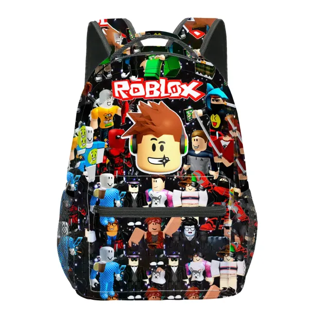 Stylish school set for children - Backpack, pencil case, lunch bag in various Roblox motifs