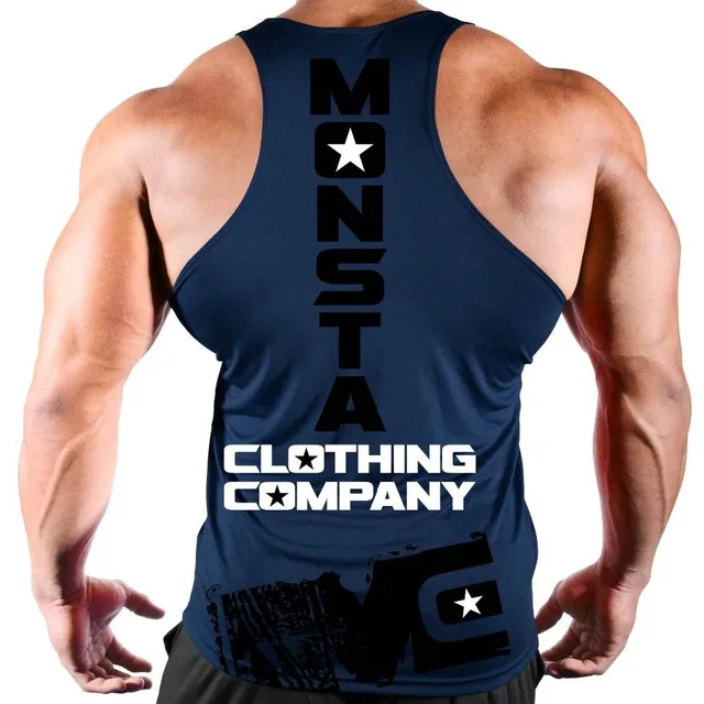 Men's trendy fitness tank top Fletcher - 2022 collection navy m