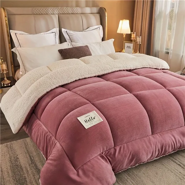 Warm, 3-layer autumn and winter hairdresser 1pc - Comfortable bed linen for bedroom and dorm