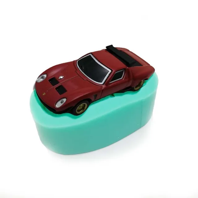 Samochód z silikonową formą