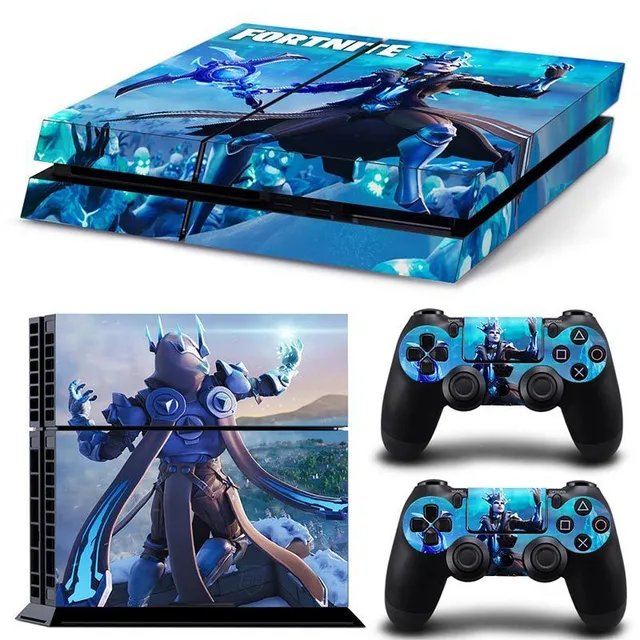 Protective self-adhesive cover for Fortnite-printed game controllers