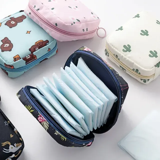 Women's portable sanitary bag for inserts and tampons