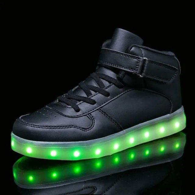 Glow sneakers for kids in different colors
