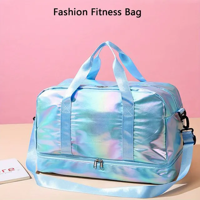 Univerzální cestovní a sportovní taška: Lehká, skladná, na krátké cesty, fitness i jógu