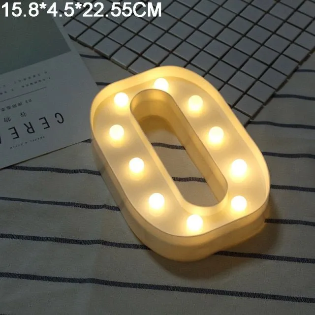 LED light letters