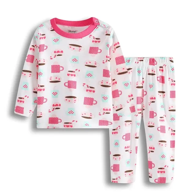 Children's pajamas for boys and girls with long sleeves (3-24 months)