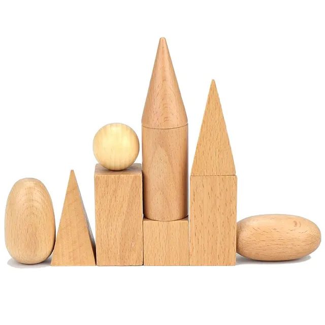 Wooden geometric solids