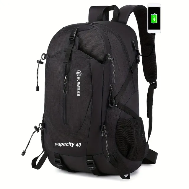 Waterproof outdoor backpack for travel and hiking with large capacity