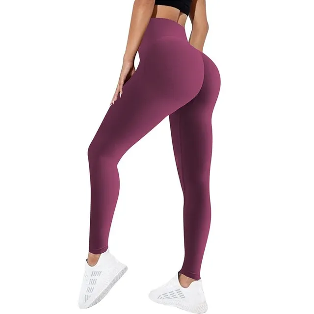 High waisted leggings for women with sexy push-up effect for sports and fitness