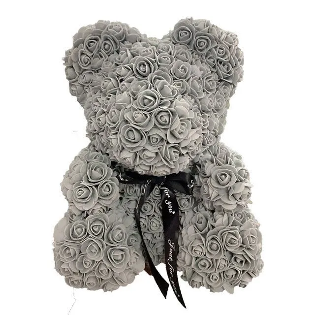 Gift teddy bear full of roses - more variants