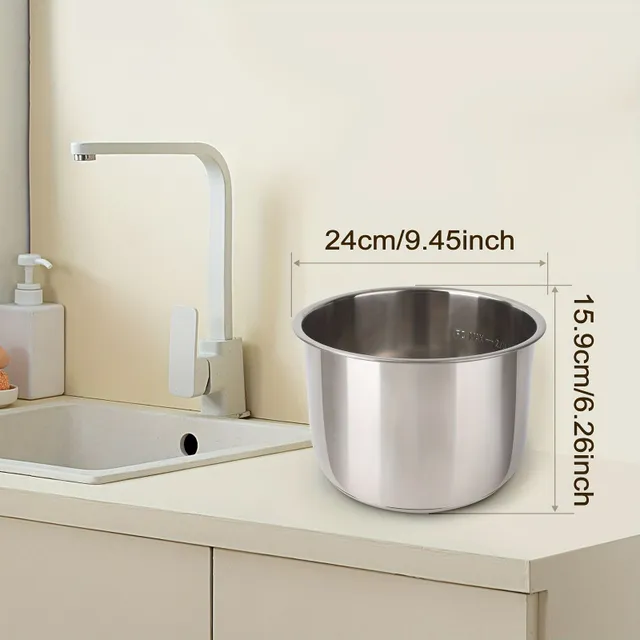 Stainless steel pressure cooker insert