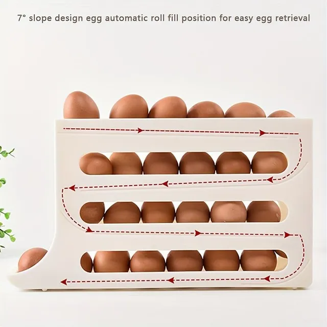 Storage box for eggs to fridge with large capacity for kitchen