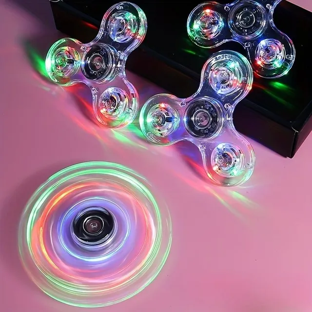 Colored LED Fidget Spinner - Star of peace for small champions