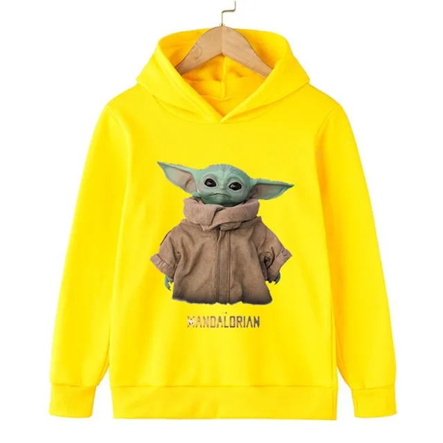 Baby trendy kenguru pulóver Baby Yoda