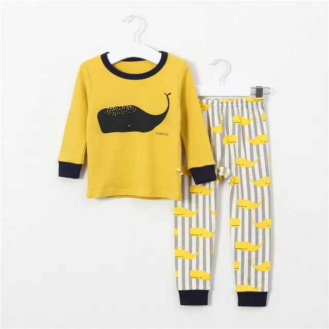 Children's cute pajamas with animal print and other