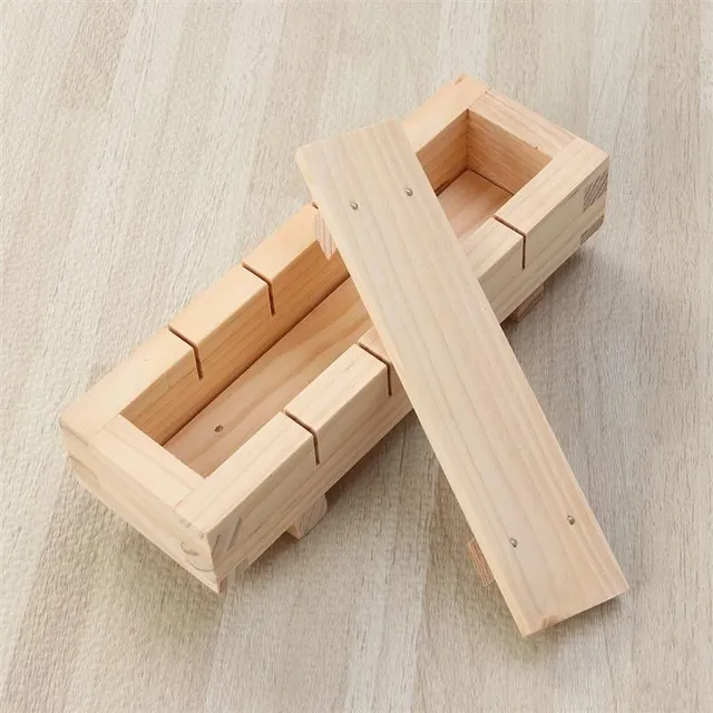 Wooden form for sushi