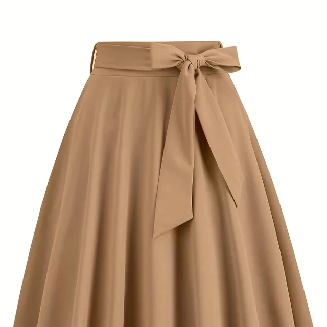 A-cut skirt with bow in front