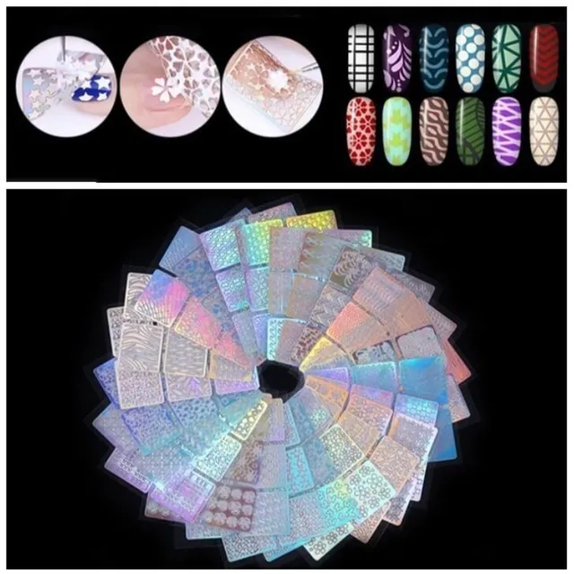 Set of adhesive stickers for nails