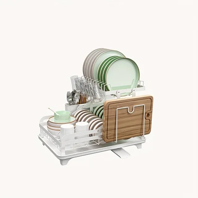 Smart dish dryer: 2 floors, drip, glass dryer and cutlery + bonus pad - Saving places and efficient drying in the kitchen