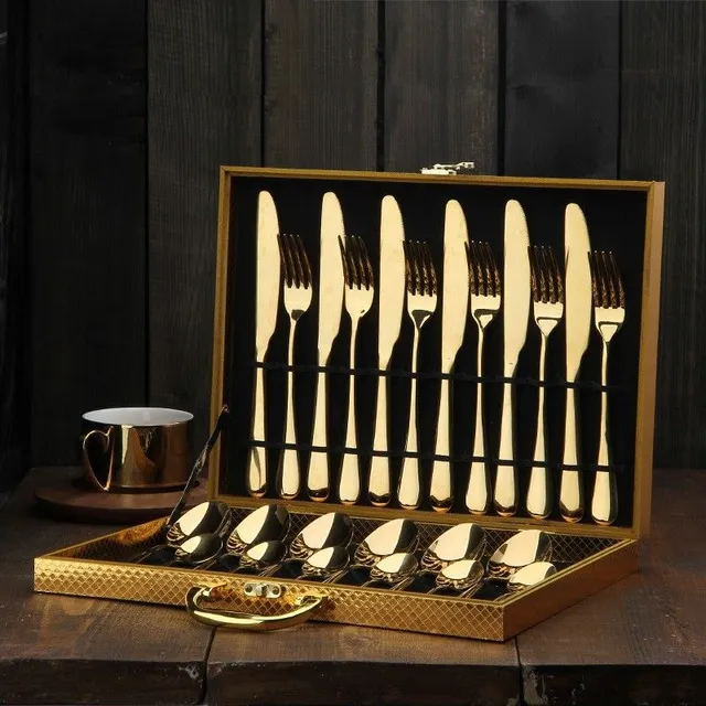 Set of cutlery in trunk - 24 pcs