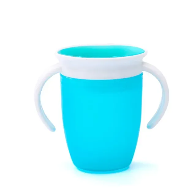 Kids 360° swivel cup with leakproof lid and handles