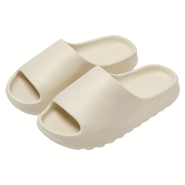 Men's EVA foam slippers, comfortable at home and outside, with anti-slip sole and open tip