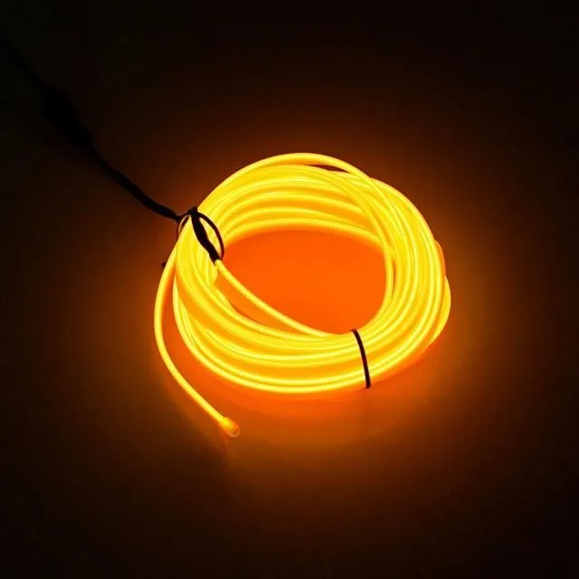 Osvětlení auta LED USB yellow