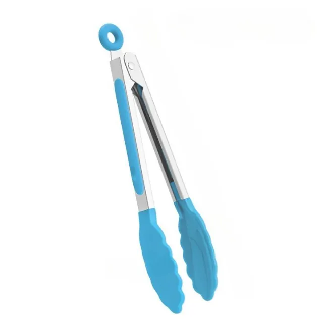 Kitchen silicone grill tongs