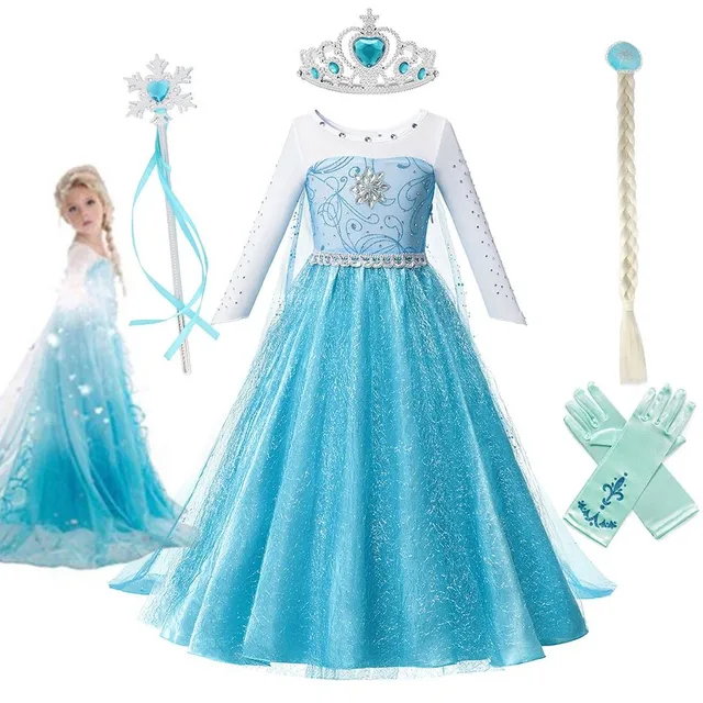 Robe magnifique pour fille Elsa