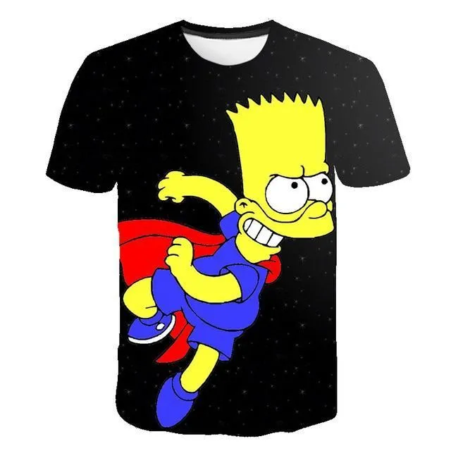 Unisex 3D tričko Simpsonovci