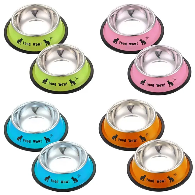 Stainless steel bowl for dogs and cats