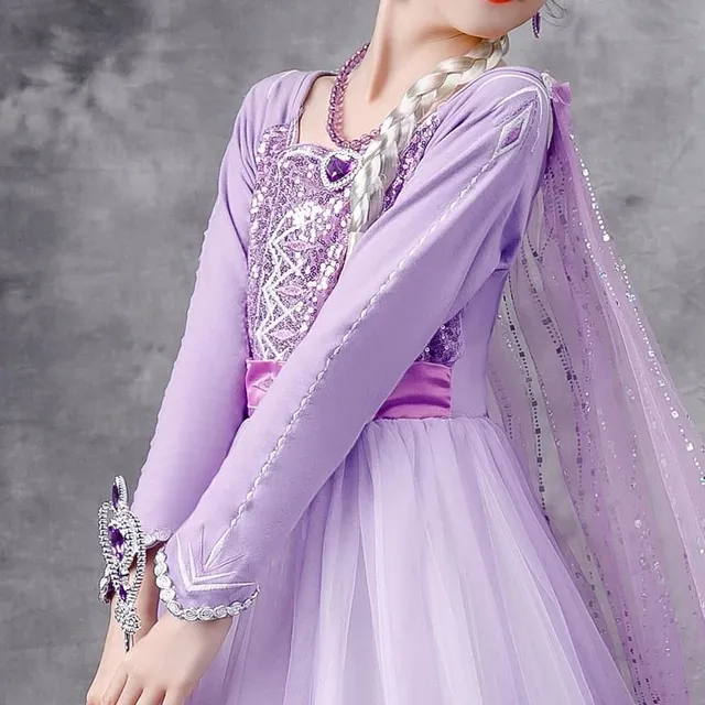 Robe de princesse Elsa pour fille du film Frozen 2